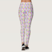 Houndstooth Multicolor+White SML Pattern Leggings (Achterkant)