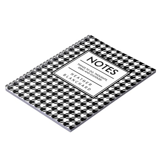 Houndstooth Notitieboek (Linkerzijde)