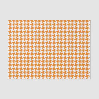 Houndstooth ORANJE OM HET EVEN WELKE KLEUR ACHTERG Tissuepapier