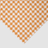 Houndstooth ORANJE OM HET EVEN WELKE KLEUR ACHTERG Tissuepapier (Detail)