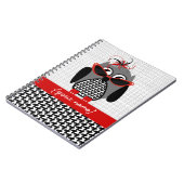 Houndstooth Owl - Persoonlijke laptop Notitieboek (Linkerzijde)