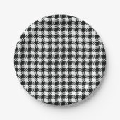 Houndstooth Paper-Bord Papieren Bordje (Voorkant)