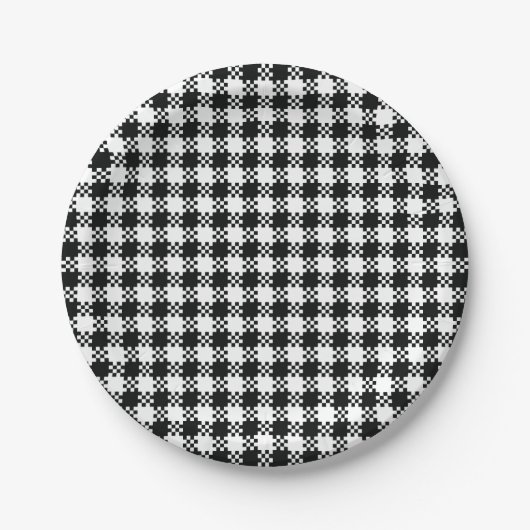 Houndstooth Paper-Bord Papieren Bordje (Voorkant)