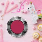 Houndstooth Paper-Bord Papieren Bordje (Feest)