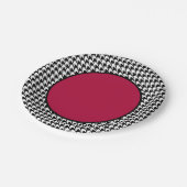 Houndstooth Paper-Bord Papieren Bordje (Gekanteld)