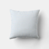 Houndstooth-patroon - babyblauw kussen (Achterkant)