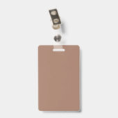 Houndstooth Patroon Mocha Mousse en Wit Badge (Achterkant met clip)