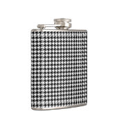 Houndstooth-patroon zwart-wit heupfles (Rechts)