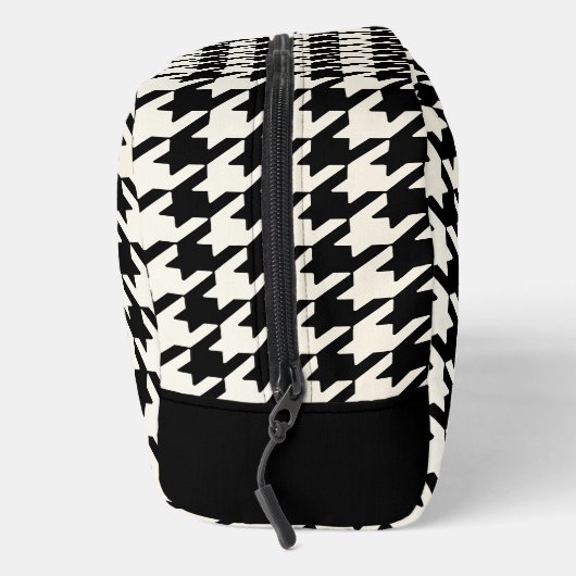Houndstooth Patroon Zwart & Wit Toilettas Toilettasje (Rechts)