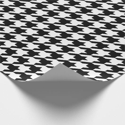 Houndstooth-patroonpapier Cadeaupapier (Hoek)