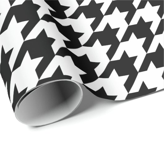 Houndstooth-patroonpapier Cadeaupapier (Rol Hoek)