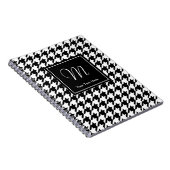 Houndstooth-patroonpatroon notitieboek met aangepa (Rechterzijde)