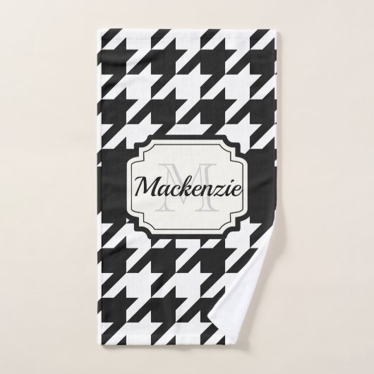 Houndstooth Pattern Bad Handdoek (Handdoek)