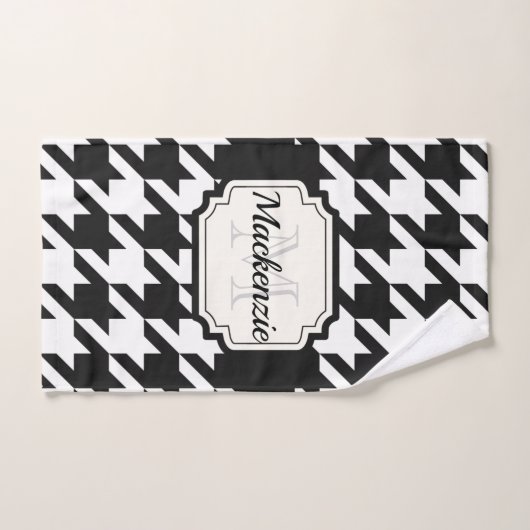 Houndstooth Pattern Bad Handdoek (Handdoek)