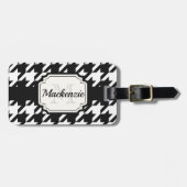 Houndstooth Pattern Bagagelabel (Voorkant horizontaal)