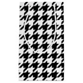 Houndstooth Pattern Black and White Klein Cadeauzakje (Voorkant)