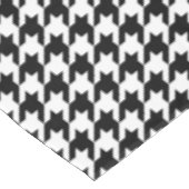 Houndstooth Pattern Black and White Tafelkleed (Gekanteld)