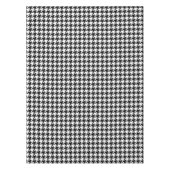 Houndstooth Pattern Black and White Tafelkleed (Voorkant)