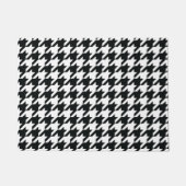 Houndstooth Pattern Black White Deurmat (Voorkant)