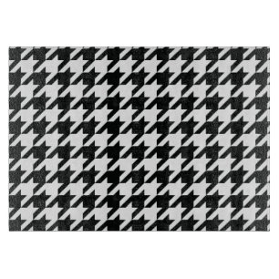 Houndstooth Pattern Black White Snijplank