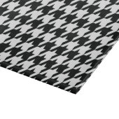 Houndstooth Pattern Black White Snijplank (Hoek)