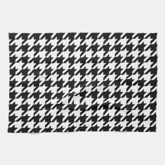Houndstooth Pattern Black White Theedoek