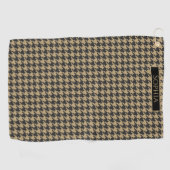 Houndstooth Pattern-Bleke Taupe- Golfhanddoek (Horizontaal)
