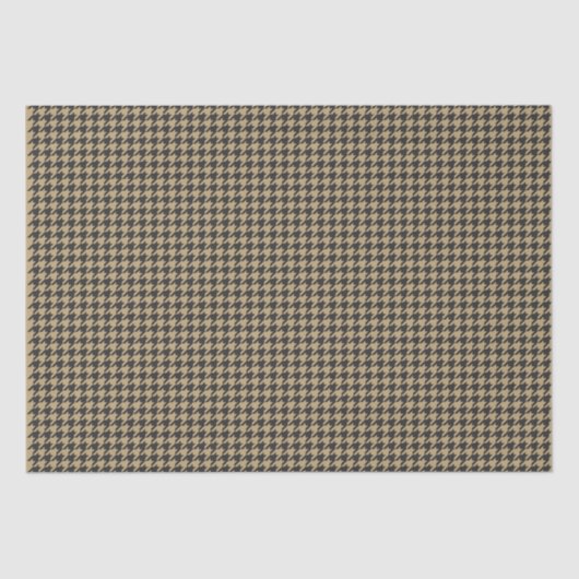 Houndstooth Pattern-Bleke Taupe- Tissuepapier (Voorkant)