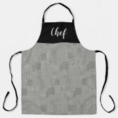 Houndstooth Pattern Chef Schort (Voorkant)