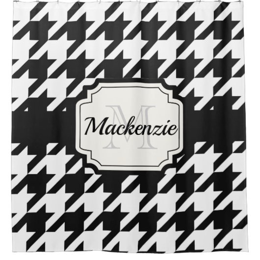 Houndstooth Pattern Douchegordijn (Voorkant)