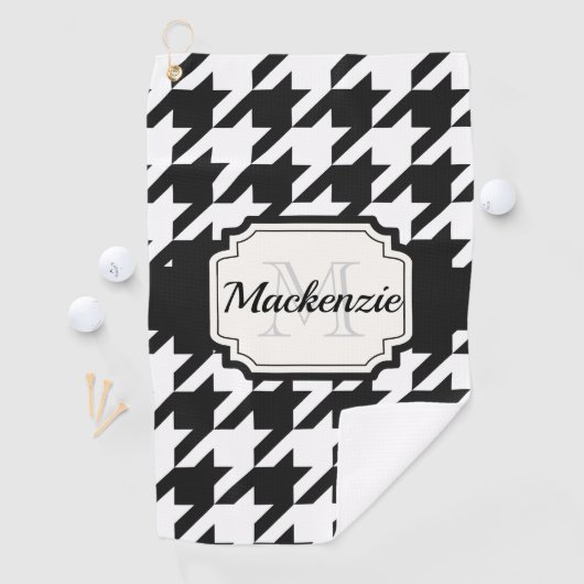 Houndstooth Pattern Golfhanddoek (Insitu)