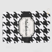 Houndstooth Pattern Golfhanddoek (Horizontaal)