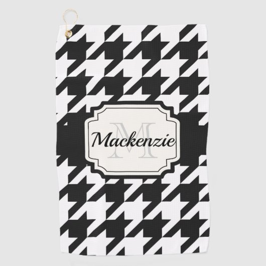 Houndstooth Pattern Golfhanddoek (Voorkant)