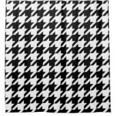 Houndstooth Pattern in Black and White Douchegordijn (Voorkant)