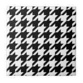 Houndstooth Pattern in Black and White Tegeltje (Voorkant)