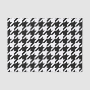 Houndstooth Pattern in Black and White Tissuepapier