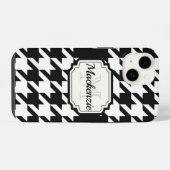 Houndstooth Pattern iPhone Hoesje (Achterkant horizontaal)