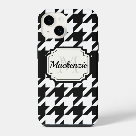 Houndstooth Pattern iPhone Hoesje (Achterkant)