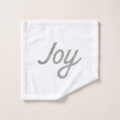 Houndstooth Pattern Joy Black and White Bad Handdoek (Wasdoekje)