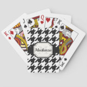 Houndstooth Pattern Pokerkaarten (Achterkant)