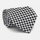Houndstooth Pattern Stropdas (Opgerold)