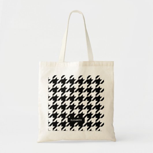 Houndstooth Pattern Tote Bag (Voorkant)