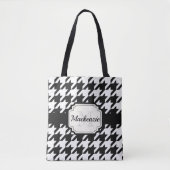Houndstooth Pattern Tote Bag (Voorkant)