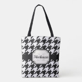 Houndstooth Pattern Tote Bag (Achterkant)