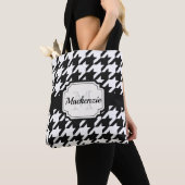 Houndstooth Pattern Tote Bag (Dichtbij)