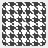 Houndstooth Pattern Vierkante Sticker (Voorkant)