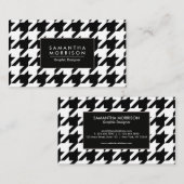 Houndstooth Pattern Visitekaartje (Voorkant / Achterkant)