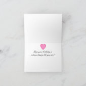 Houndstooth Patterned Birthday Kaart (Binnen)