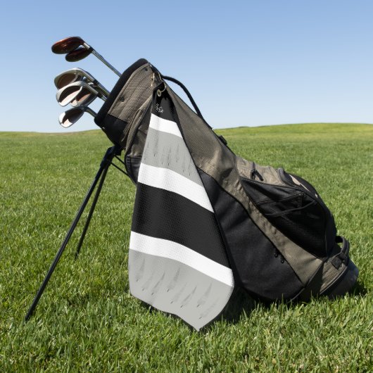 Houndstooth Patterned KerstTree Monogramed Golfhanddoek (Groen)