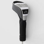 Houndstooth Patterned KerstTree Monogramed Golfheadcover (Schuin)